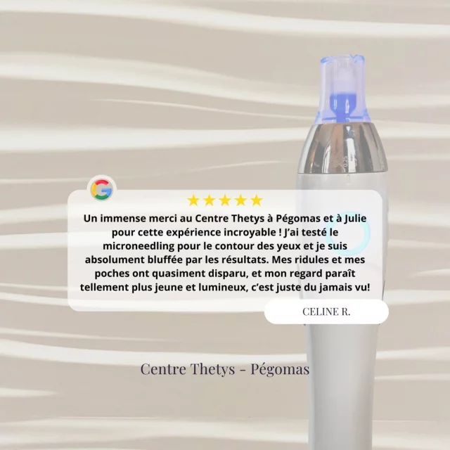 Merci Celine pour votre retour ! 🤍
Nous sommes enchantés de savoir que notre microneedling pour le contour des yeux vous a donné des résultats remarquables !🌟

Vous aussi, partagez votre expérience dans nos centres ! 🤩

#témoignage #microneedling #avis #centrethetys #soinduvisage