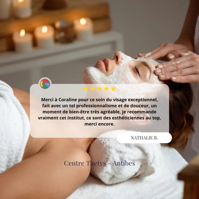 ✨ Un moment de bien-être inoubliable ✨
Découvrez l'excellence et la douceur de nos soins grâce à notre équipe d'expertes passionnées.
Merci pour votre confiance et vos retours qui nous touchent profondément. 💆‍♀️🌸

#avisclient #soinvisage  #masquevisage #momentdetente #saintvalentin #centrethetys #centrebeauté