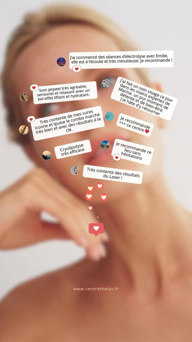 Merci pour tous vos retours.⭐️Ils nous rappellent pourquoi nous faisons ce métier : vous offrir, à chaque visite, un moment vraiment unique et pensé avec cœur.❤️ #avisclients #satisfaction #bonheur #soinduvisage #centrethetys #epilationlaser #cryolipolyse
